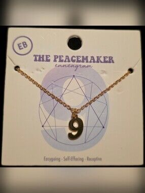 "The Peacemaker" Number 9 Pendant Necklace